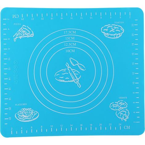 Rutschfeste Silikon-Backmatte, antihaftbeschichtete Rollmatte zum Ausrollen von Backutensilien (1/4)