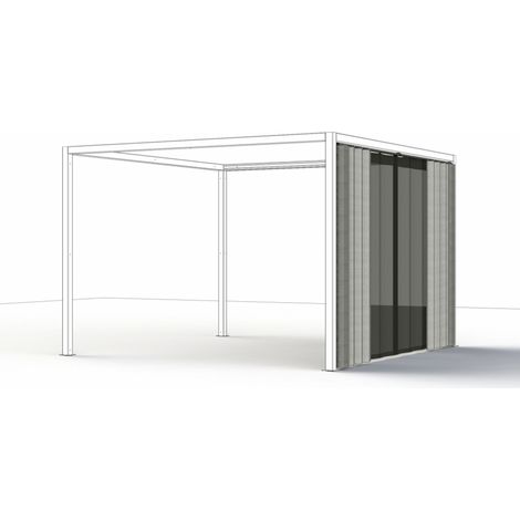 Siena Garden Seitenteile SCHATTENMANUFAKTUR®, 300 x 210 cm M90707 silber (1/5)