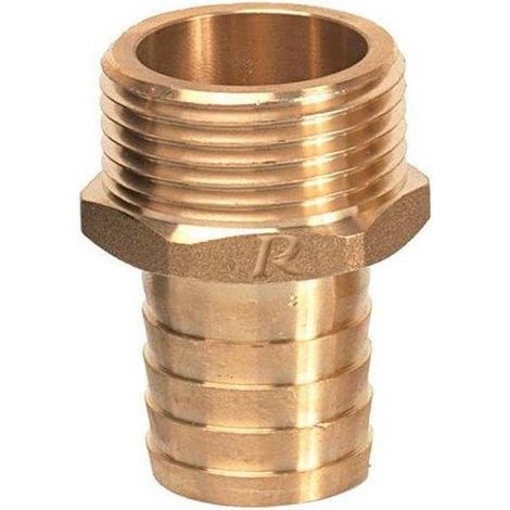 Raccord Laiton Cannele Male 1 po Sortie 25 mm - Résistant à la Corrosion - Durable et Étanche - D-Work