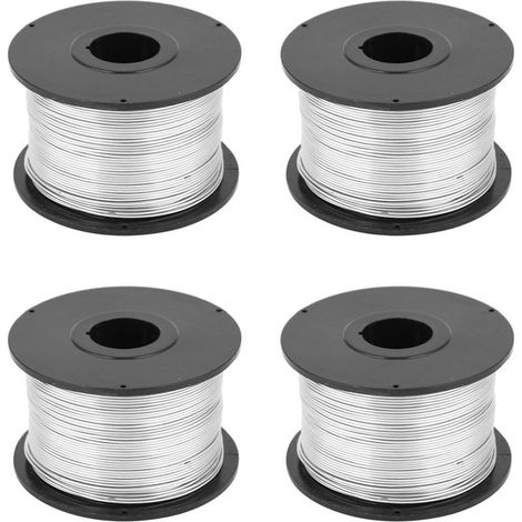 4 rouleaux de fil d\'attache en acier de 110 m et de 0,8 mm pour machine à ligaturer automatique. (1/5)