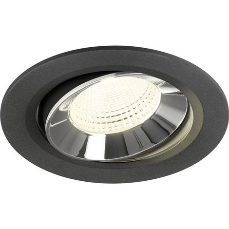 Spot encastré Numinos Move L noir/chrome 4000K - 55 deg - 1009854