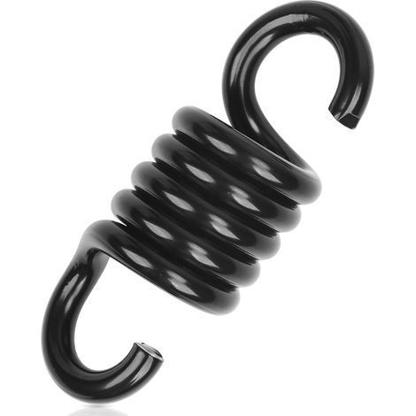 Crochet à ressort pour balançoire hamac suspendue, noir (400 kg) (1/5)