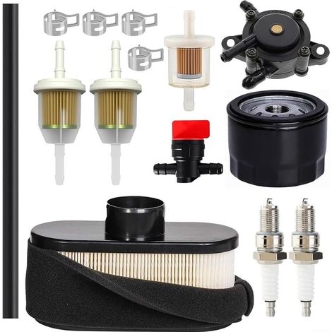 Kit Entretien Tondeuse - 1 Ensemble - Filtres et Bougie - Compatible Moteurs FS600V/FS541V - Pour Tracteurs X300 à Z665 - Pièces de Rechange (1/5)