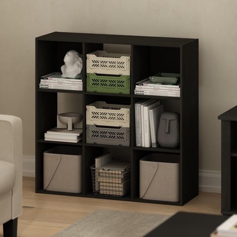 Étagère, Bibliothèque À 9 Cubes, Rangement Cubique, 11,7 X 35,3 X 35,4 Pouces, pour Salon, Chambre, Bureau, Couleur Expresso (1/5)