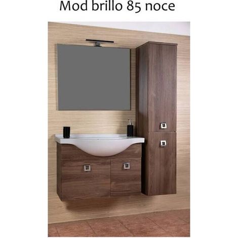 MOBILE BAGNO BRILLO 85 SOSPESO NOCE