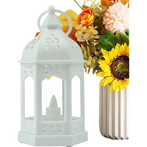 Lanterne de Style Marocain Intérieur Et Extérieur Fonctionnant Sur Piles Lumières Et Ornements De Table Pour La Maison Pour Table de Fête, Café, Chambre, Salon et Bureau (1/5)