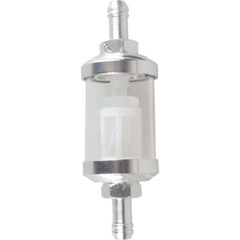 jeu de filtres à carburant en ligne, verre transparent (argent) (1/5)