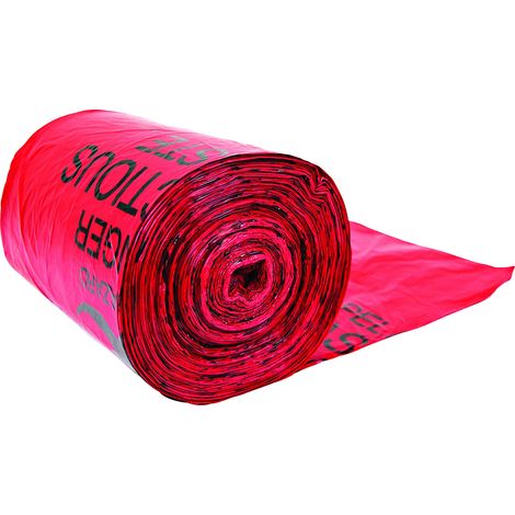 Justrite, Sacs-poubelle en polyéthylène pour déchets à risques