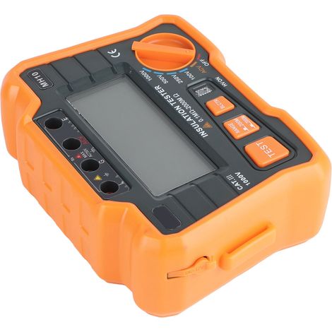 Mégohmmètre numérique haute précision MH10, orange, pour la résistance de terre et l'isolation électrique. (1/5)