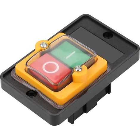 Bouton-poussoir - On Off - Etanche Ip65 - 220 380 V Ac - 10 A - 90 X 60 X 60 Mm - 1 Unite (1/4)