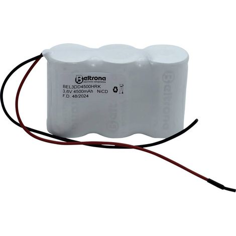 Beltrona BEL3DD4500HRK Batteria ricaricabile speciale NiCd 3.6 V 4500 mAh 1 pz.