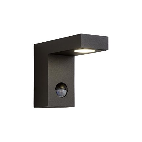 Lucide TEXAS-IR - Faretto da parete per esterni, a LED, 1 x 6 W, 3000 K, IP54, colore: Nero (1/4)