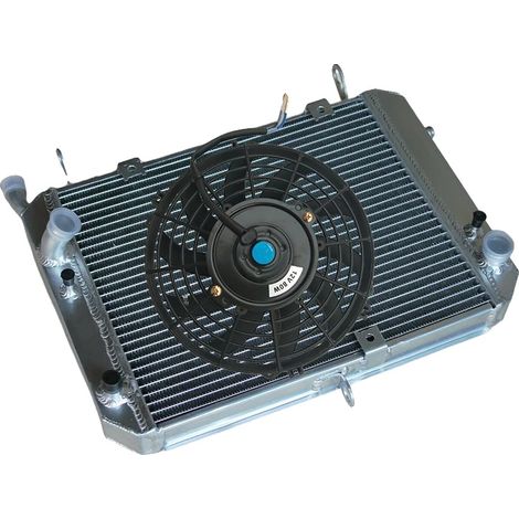 Radiateur, Alliage d'aluminium, Compatible avec Yamaha FJR1300, Placement avant, Autre numéro de pièce : FJR 1300 A/ABS/R/RC, Convient pour les modèles 2001-2005 (1/4)