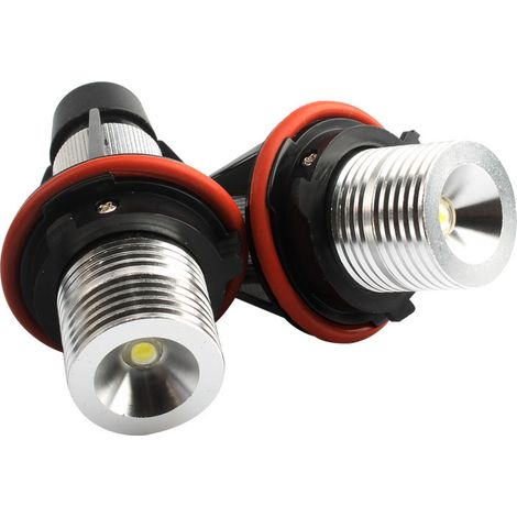 Ampoules de stationnement LED angel eye en lot de 2, compatibles avec les modèles E39, E53, E60, E61, E63, E64, E65 et E66. (1/4)