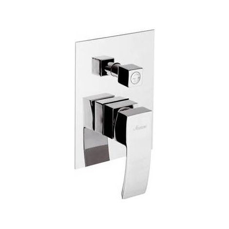 MONOCOMANDO INCASSO DOCCIA CON DEVIATORE LINEA MARTE Misura: Cromo