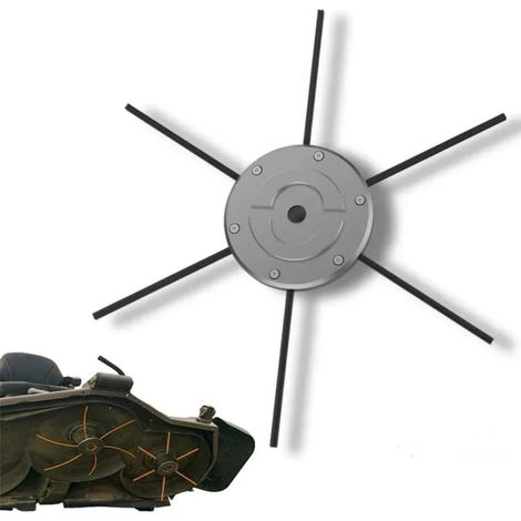 Portable, innovative design, cute String Lawn Mower Blades - Silver + Black