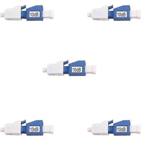 5 adaptateurs fibre simplex avec connecteurs SC UPC - Atténuateur de fibre SC 10 dB (1/5)