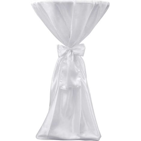 Maison Exclusive - Copritavolo Bianco 60 cm con Fettuccia 2 pezzi (1/5)
