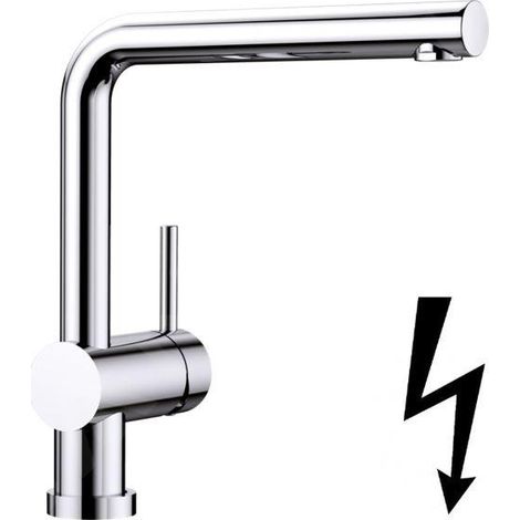 Blanco Linus - Robinetterie d’évier pour montage devant fenêtre, chrome 514277 (1/4)