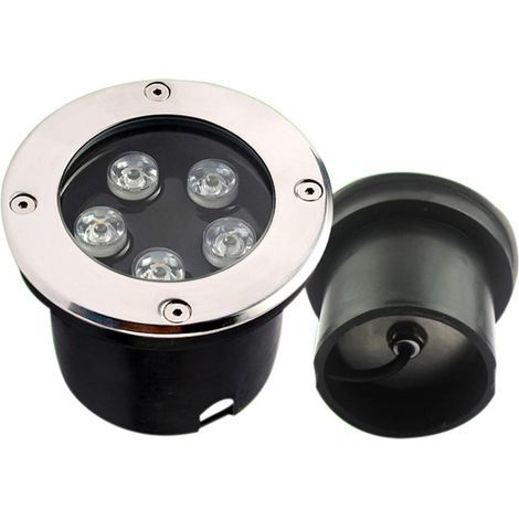 Basse tension Spot LED Exterieur Encastrable IP68 eclairage sous marin AC/DC 24V spots LED encastrables au sol pour extérieur, de jardin, autour de la piscine(Warm white light,3W)