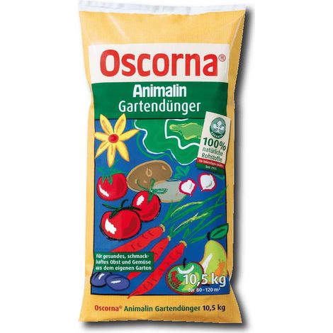 Oscorna Animalin Gartendünger 10,5 kg Universaldünger Gemüsedünger Blumendünger (1/4)