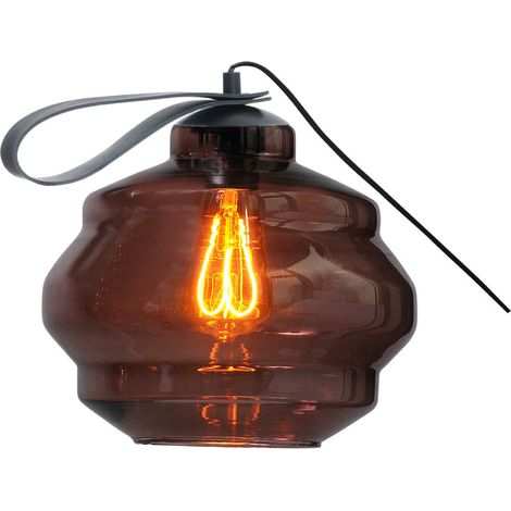Lampe de table Porto Transporter avec Boule en verre rouge - 4710-05-40-03-1