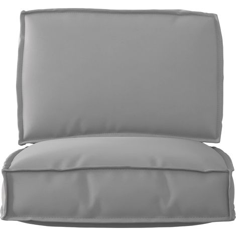 Maison Exclusive - Palettenkissenset 2 pcs Grau Oxford-Stoff