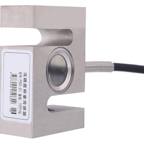 S-Type Load Cell Load Cell with High Capacity of 1000 kg / 2204 lb, S-Beam Design for Mixing Stations, Dosing Machines, and Industrial Scales (1/5)