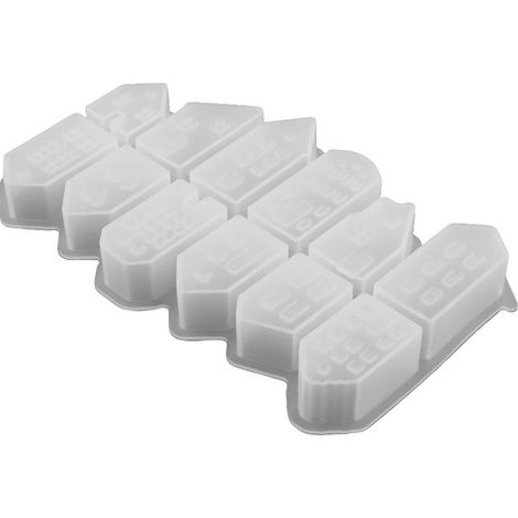 1 Moule en silicone, maison, surface lisse, flexible, fabrication bougies savons chocolat (1/5)