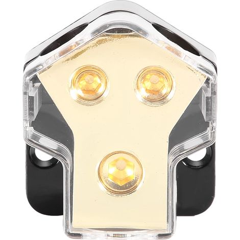 Stromverteilerblock, Erdungsblock, Stromverteilerblock, Stromverteiler für Auto-Audio 1 x 0GA auf 2 x 4GA (1/5)