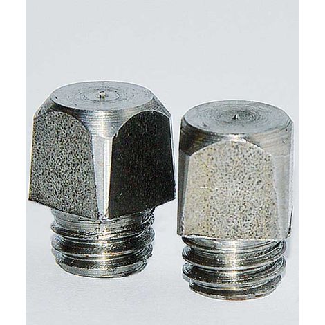 Ramponi quadrati Mondial 10x10x10 senza widia in ferro pesante con filetto da 3/8'': 4 pz Rampone quadrato senza widia 10mm