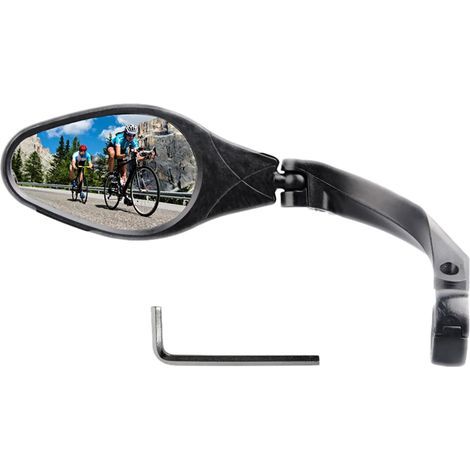 Rétroviseur Vélo, vélos électriques scooter vélo de montagne universel rétroviseur convexe miroir rétroviseur de recul rétroviseur de vélo rotatif réglable, unilatéral gauche (1/5)