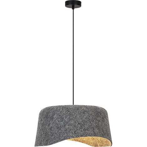Lampada a sospensione Rabalux Farelia feltro grigio Ø40 E27 10W (1/5)