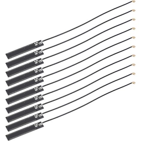 10 Stück PCB-Antennen 433 MHz 3 dBI Großer Abdeckungsbereich RG1.13-Leitung Lineare Polarisation IPEX-Schnittstelle