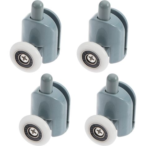 4PCS Rouleaux de porte, 23mm 25mm, Acier inoxydable, Charge 30kg, Pour porte verre 4-6mm, Cabine douche