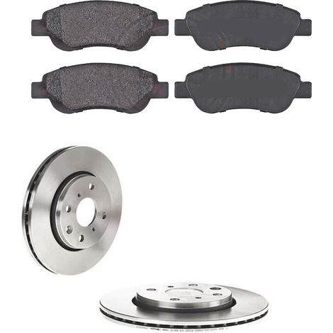 KIT FRENI ANTERIORI compatibile con TOYOTA AYGO (B4) - DISCHI + PASTIGLIE OEM: P 61 081 / 17591 /SOSTITUZIONE DIRETTA/BASSA POLVERE/SILENZIOSO (1/5)