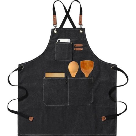 Bardusch-Tablier travail unisexe – 3 poches – sangle réglable – cuisine/peinture/poterie (1/4)