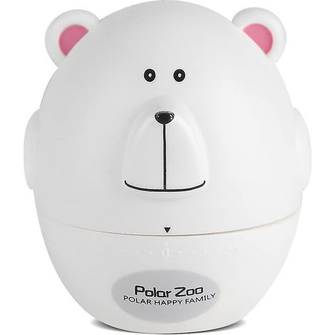 Mini-Tier-Küchentimer Countdown-Timer Küchenzubehör 55 Minuten Mechanisch (Eisbär) (1/5)