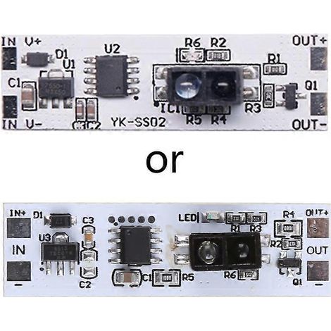 Détecteur de mouvement LED 12 V 60 W pour éclairage LED de meuble, interrupteur tactile, variateur d'intensité par simple mouvement de la main (1/5)