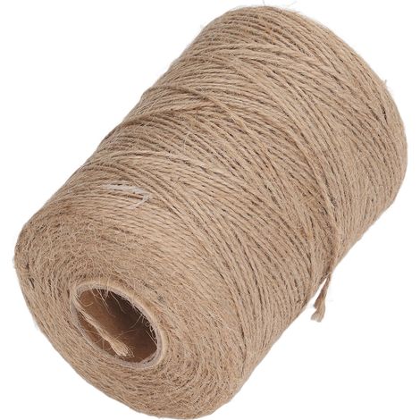 Starkes Juteseil aus Hanf, 2 mm, 2-fädig, 300 Meter, für Sicherheit, DIY, Basteln, Kunst und Gartenarbeit (1/5)