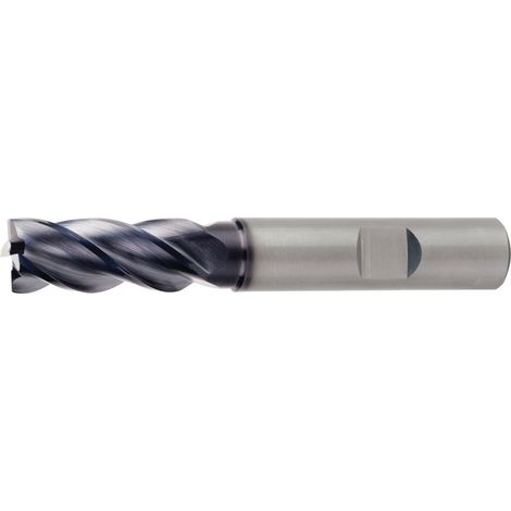 Fresa de mango DIN 6527L Tipo UNI HPC D.5mm VHM TiAlN HB Z.4 larga TECWERK (1/2)