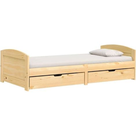 Canapé-lit avec deux tiroirs, matelas non inclus, IRUN 90x200 cm (1/5)