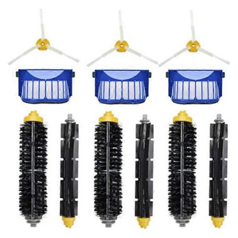 BARKBUSTERS Accessoires pour aspirateur robot compatibles avec la série iRobot Roomba 600 : filtre, brosse latérale (1/5)