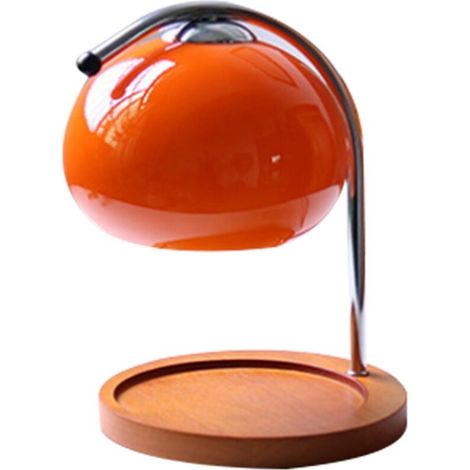Lampe à cire aromatique rétro, plateau de rangement en bois, chauffe-bougie en verre, lampe de chevet de chambre à coucher, lampe de Table d'ambiance EU 220V (1/3)