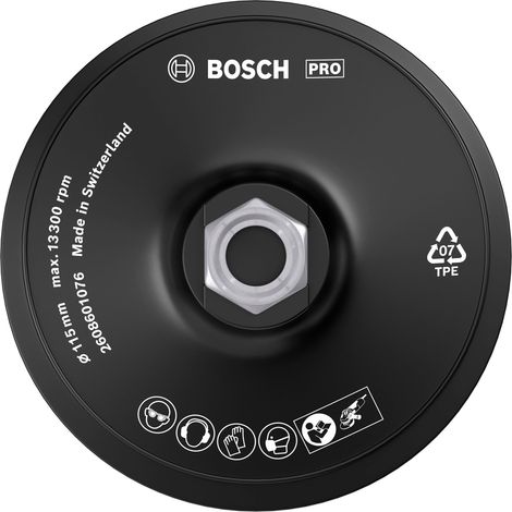 Bosch PRO Stützteller, 115 mm, M14, Klettverschluss