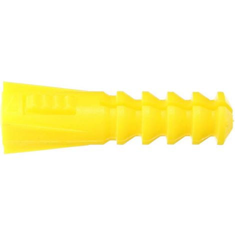RAM - Cheville plastique sans collerette Ø7mm 1000 pcs jaune - 9072 (1/4)