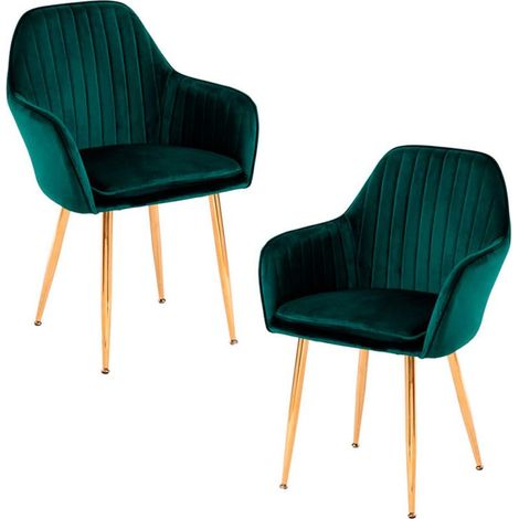 Packs Sillas Comedor - Pack 2 Sillas Chic Golden - Verde (1/5)