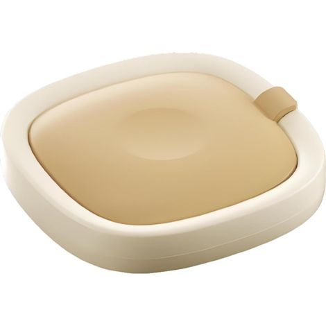 Machine à glace roulée maison DIY avec 2 raclettes, accessoires portables, plaque froide instantanée pour glaces, yaourts et maison onctueux, Beige (1/5)