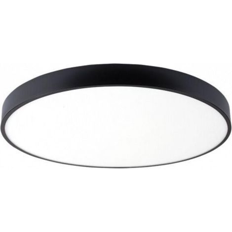 Silamp – Plafonnier LED noir 54W 60cm – Blanc neutre 4000K – 4050 lumens – Angle d'éclairage 120° – Installation en saillie