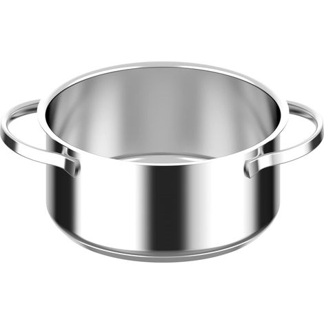 Sauce Pan, Casserole avec 2 Poignées, Acier Inoxydable Résistant, Convient à Toutes les Plaques de Cuisson, Lavable au Lave-Vaisselle, 18 cm
